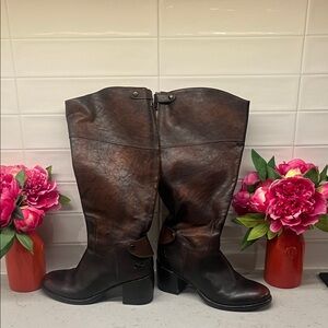 Patricia Nash Brown Heeled Boots